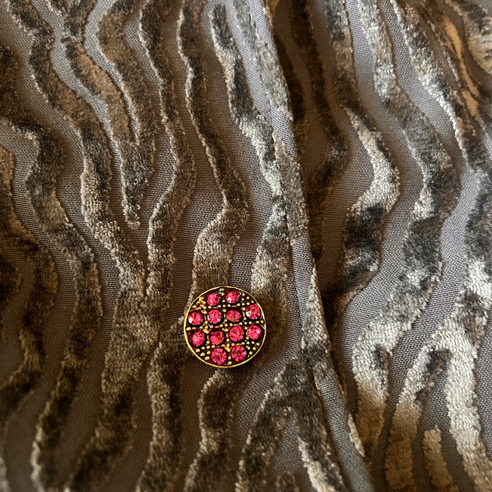 3 Sisters animal print jacket pink stone buttons Size Large - Picture 7 of 10